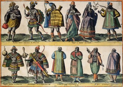 North American Indians, Indian and Oriental Costumes, South American Indians and African and Moorish Costumes, from 